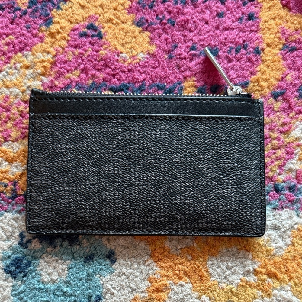 Michael Kors Black Leather Card Holder - Picture 3 of 6
